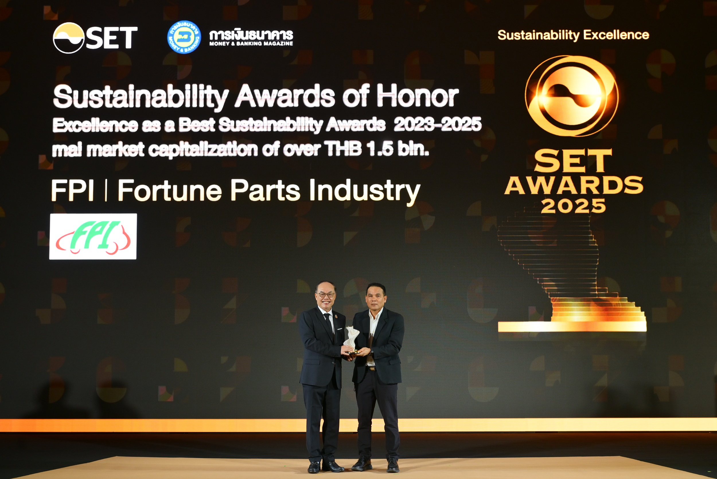 FPI คว้า 2 รางวัลในงาน SET AWARDS 2025
