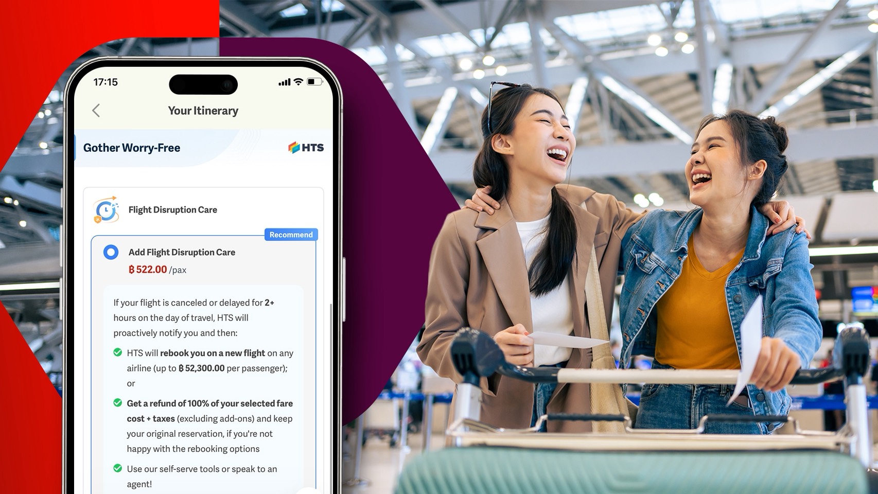Gother จับมือ HTS ยักษ์ใหญ่เทคโนโลยีโลก ส่งโซลูชัน “Flight Disruption Care” บุกตลาดไทย